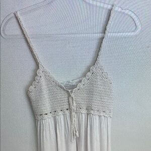 Audrey 3+1 - Cream Crochet Top Dress